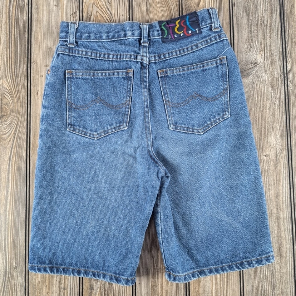 Steel Jeans Vintage Size T8 With Some Light Wear To The Bottom Seat